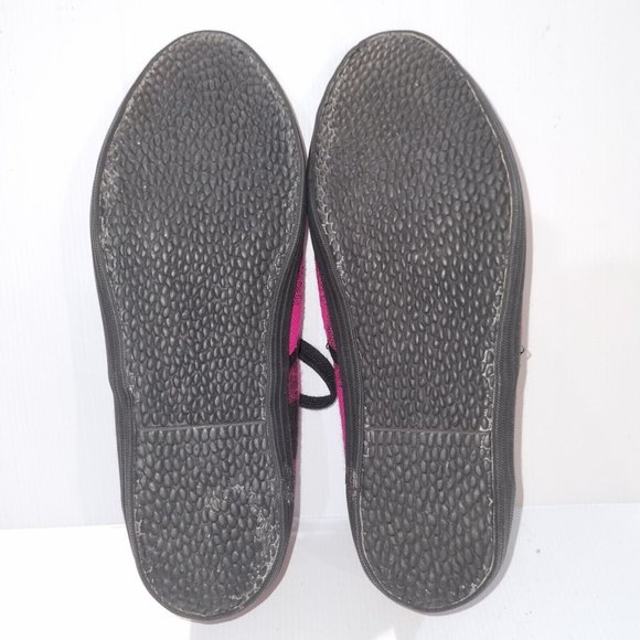 Mambo Goddess Fuschia Pink & Black Plaid Sneakers, Size 8 Retro - Picture 11 of 11